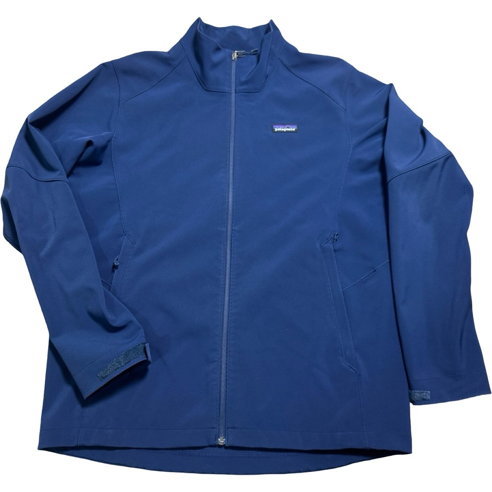 Patagonia Adze Jacket Mens Large Blue Good Softshell Windproof 83525 SP19
